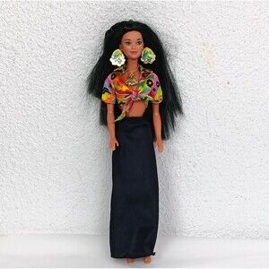Vintage Tropical Splash Kira Barbie 1994 Big Floral Earrings Replacement Clothes